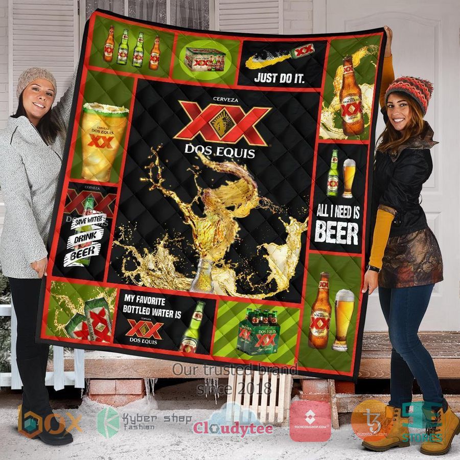 dos equis all i need is beer quilt blanket 1 44713