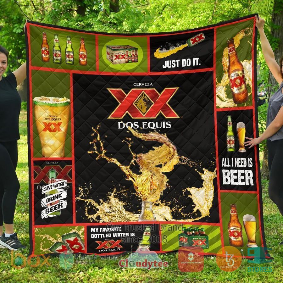dos equis all i need is beer quilt blanket 2 95041