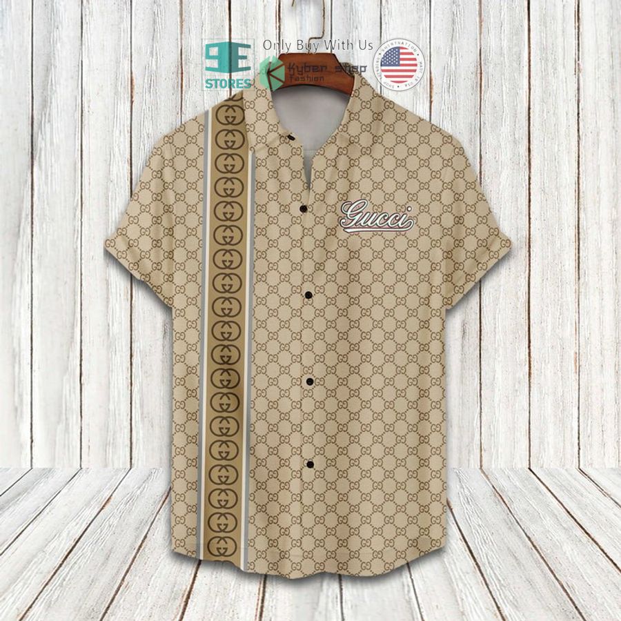 gucci cream hawaii shirt shorts 2 8659