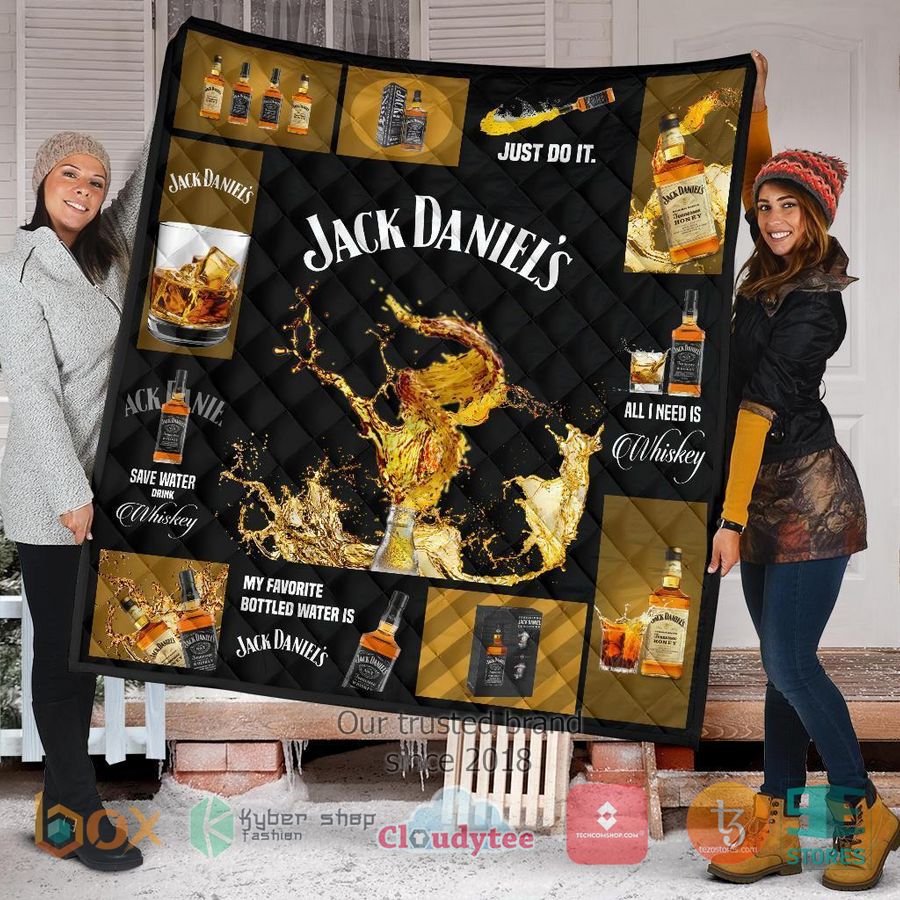 jack daniels all i need is whisky quilt blanket 1 43658