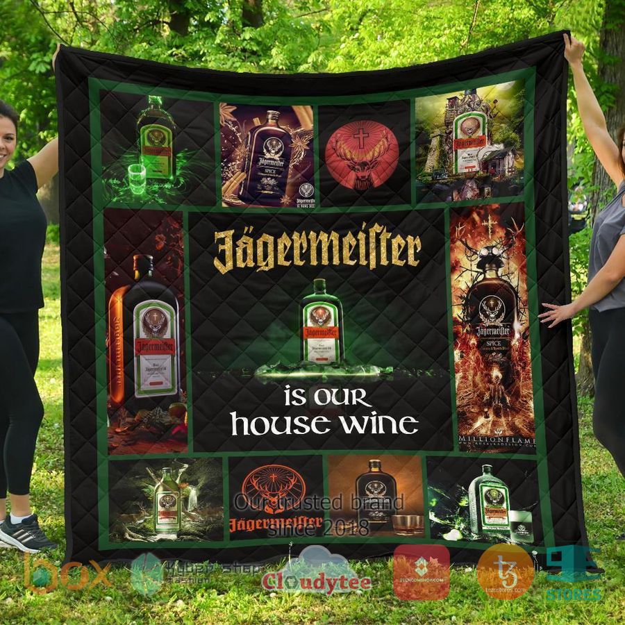 jagermeister is our wine quilt blanket 1 22857