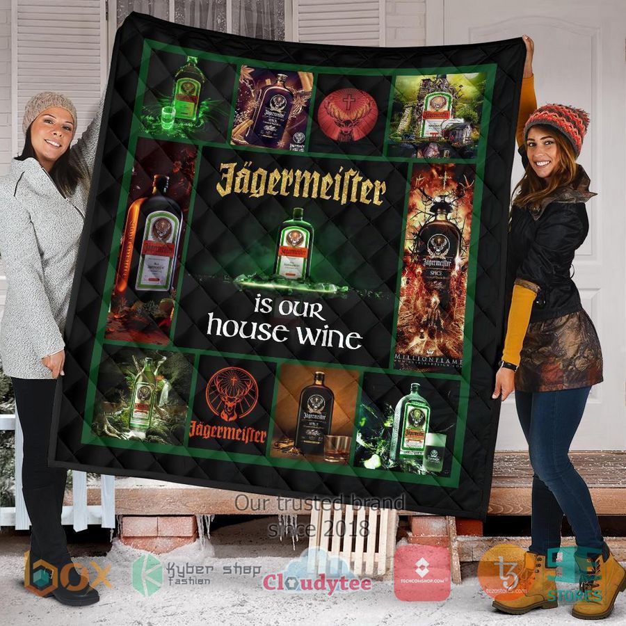 jagermeister is our wine quilt blanket 2 76888