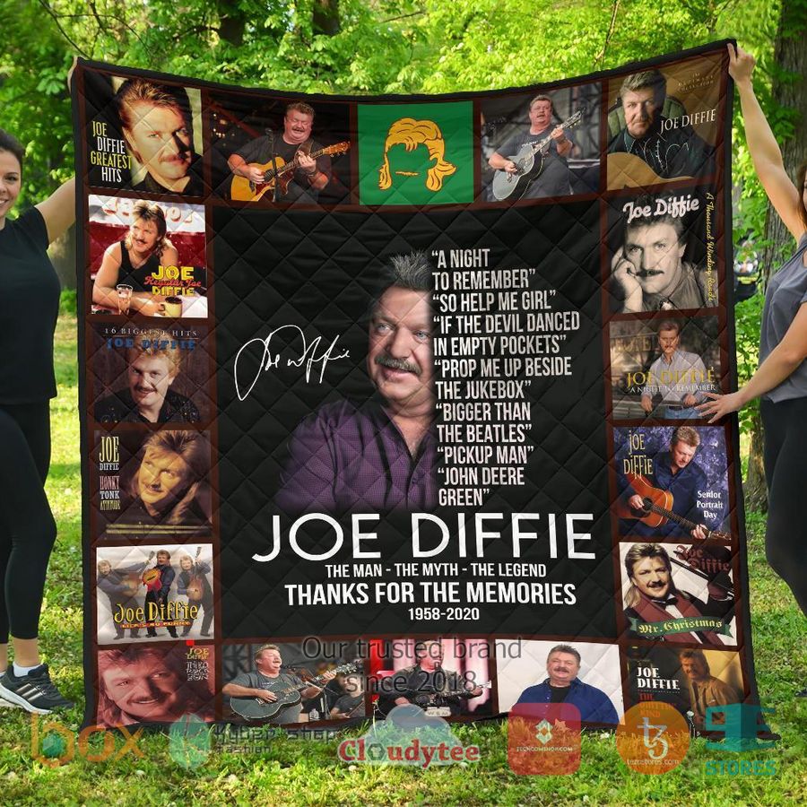 joe diffie thank you your memories quilt blanket 1 59535