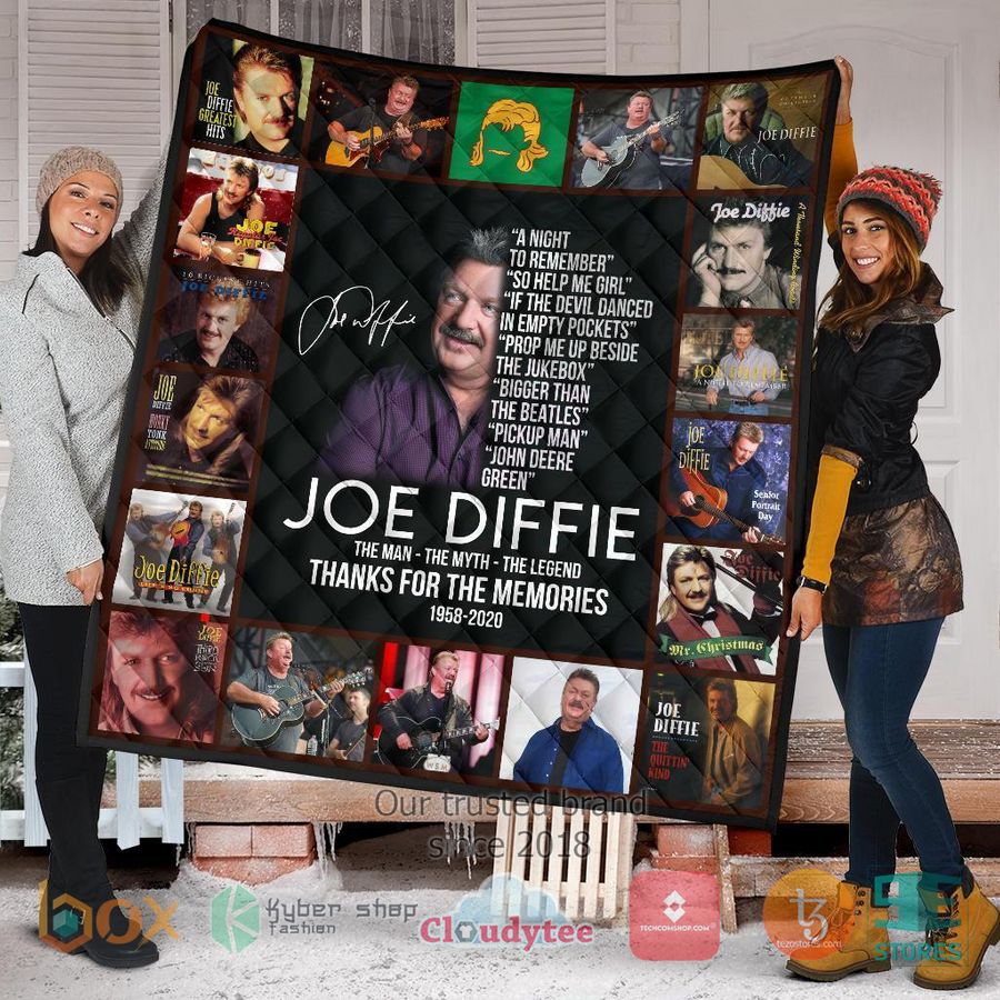 joe diffie thank you your memories quilt blanket 2 89583