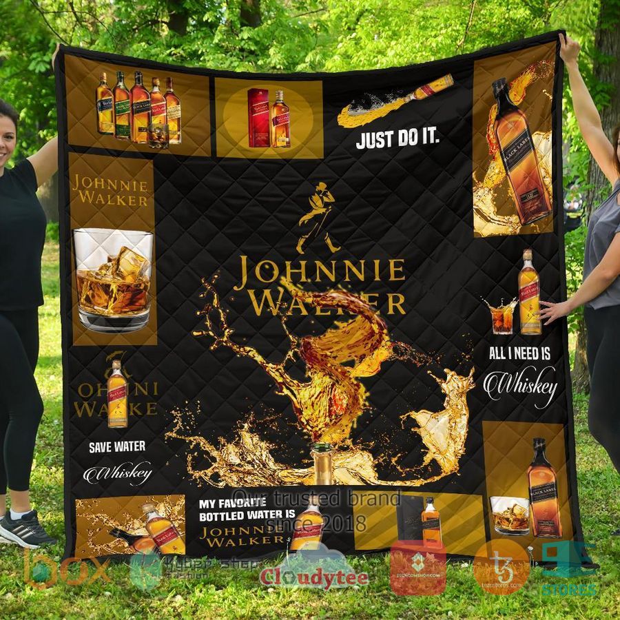 johnnie walker all i need is whisky quilt blanket 2 45766