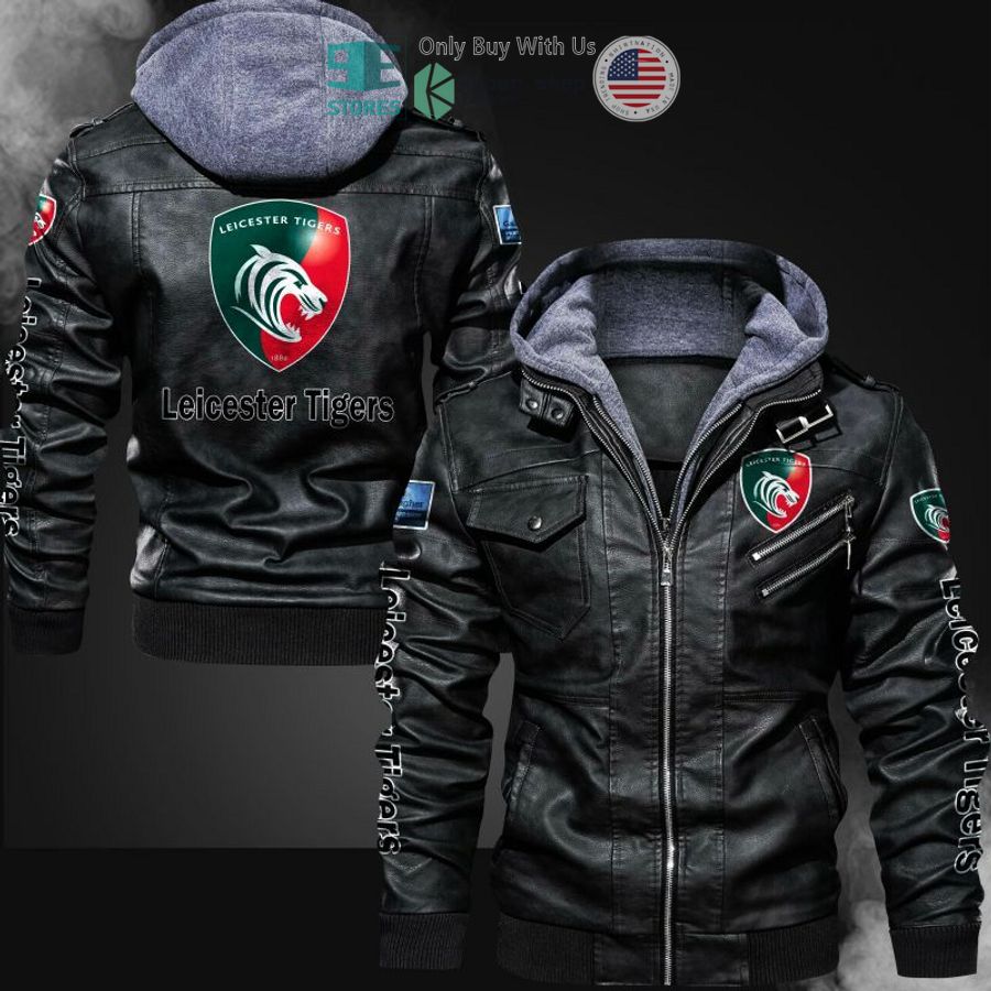 leicester tigers leather jacket 1 1169