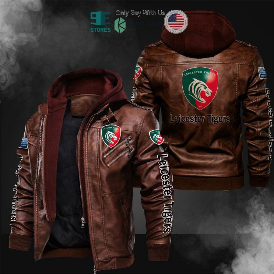 leicester tigers leather jacket 2 32083