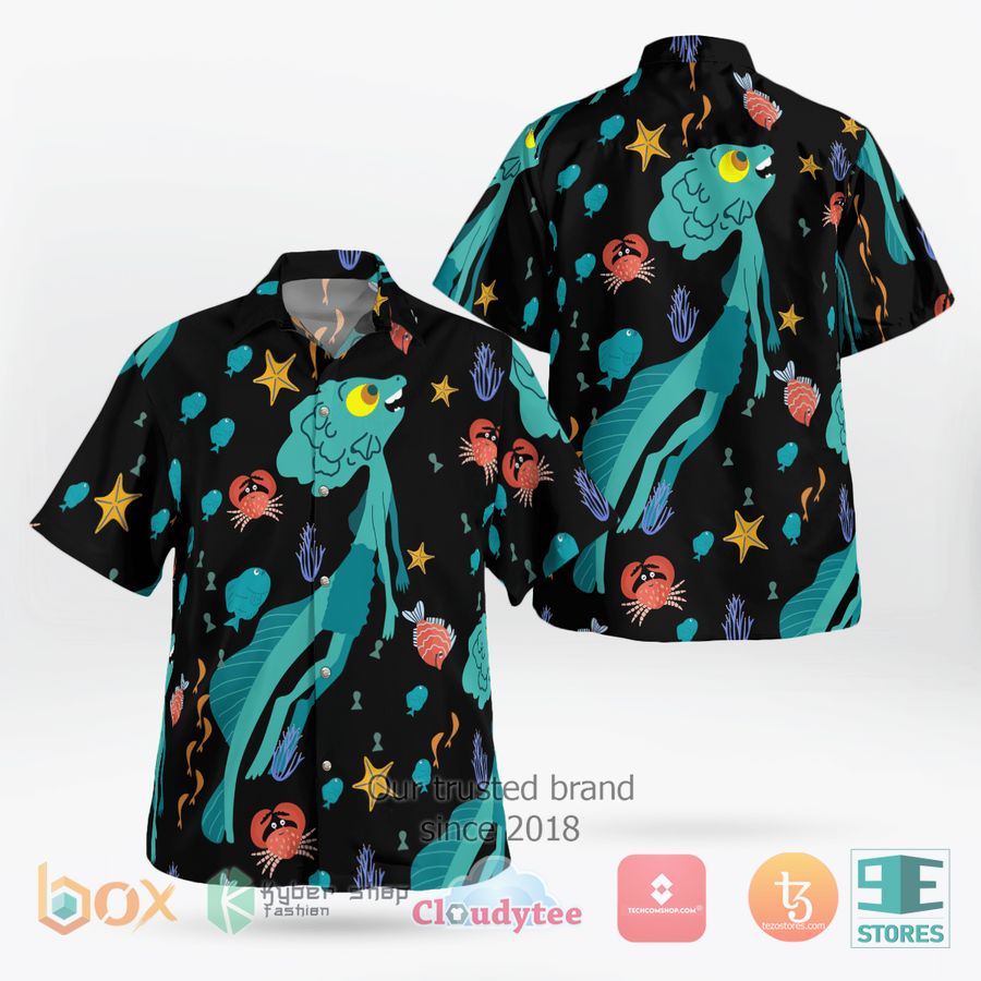luca sea pattern black hawaiian shirt 1 39193