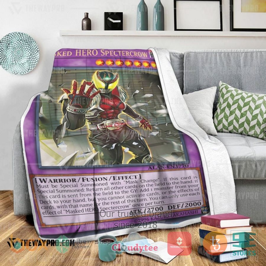 masked hero spectercrow soft blanket 2 16808