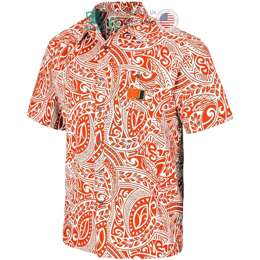 miami hurricanes colosseum make like a tree camp orange hawaiian shirt 2 60893