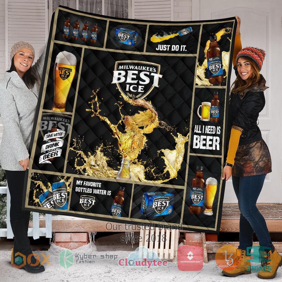 mils best ice all i need is beer quilt blanket 1 94929
