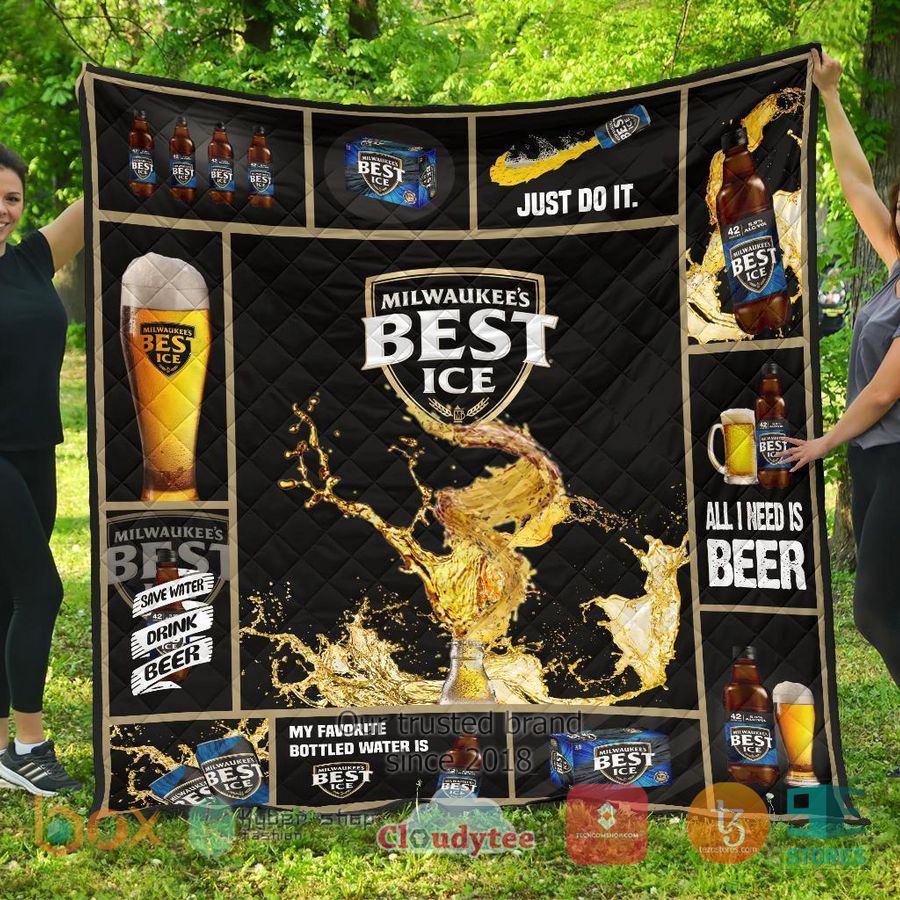 mils best ice all i need is beer quilt blanket 2 72914