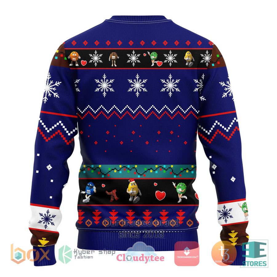 mm chocolate blue ugly christmas sweater 2 29680