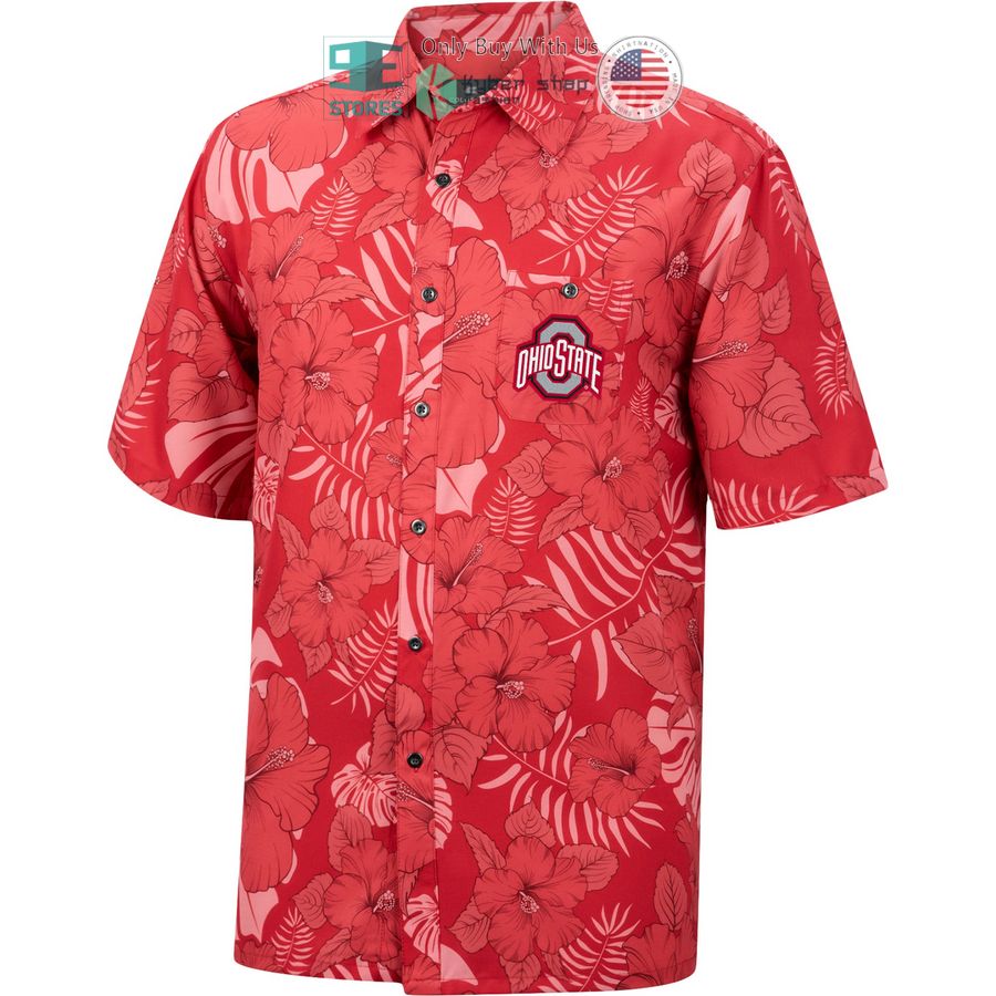 ohio state buckeyes colosseum the dude camp scarlet hawaiian shirt 2 29544
