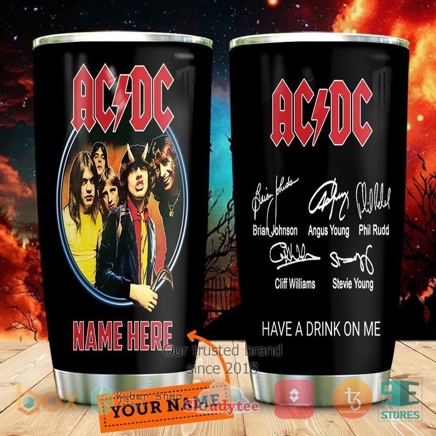 personalized acdc have a drink on me signature tumbler 1 51201