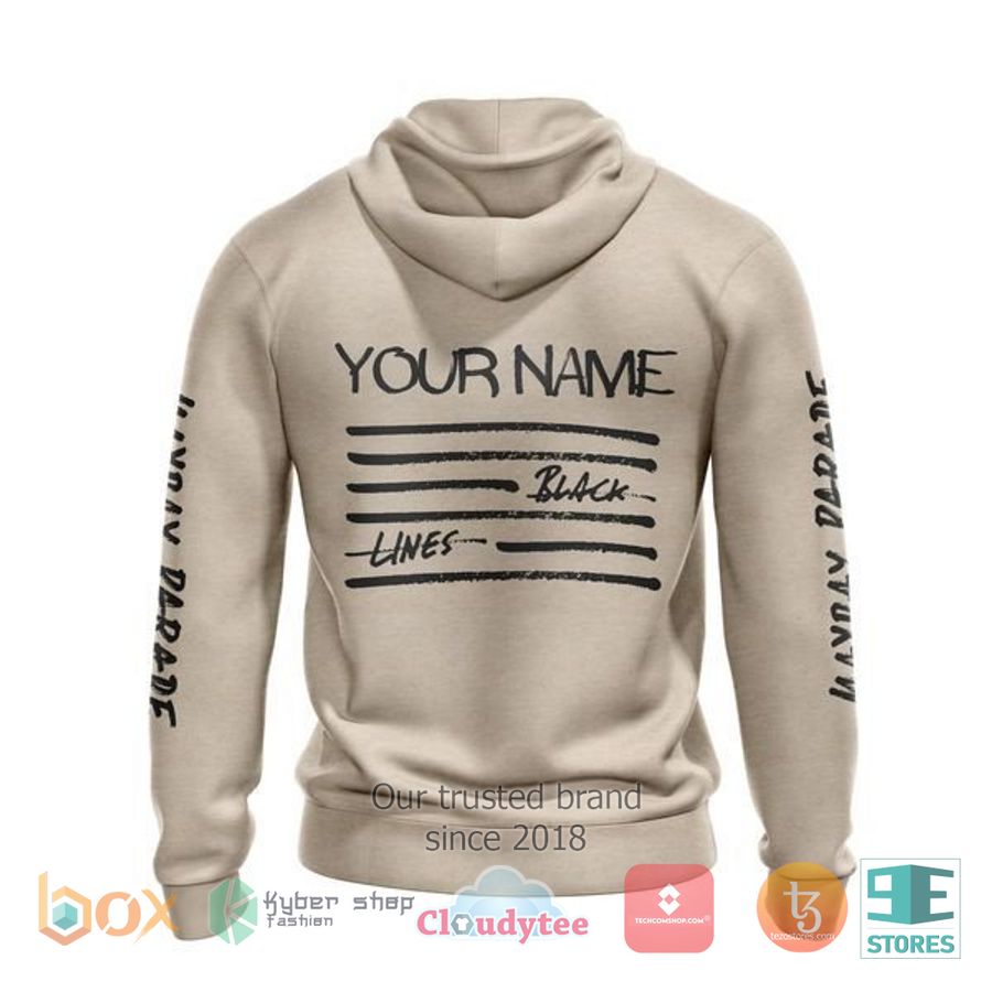 personalized mayday parade black lines 3d zip hoodie 2 7695