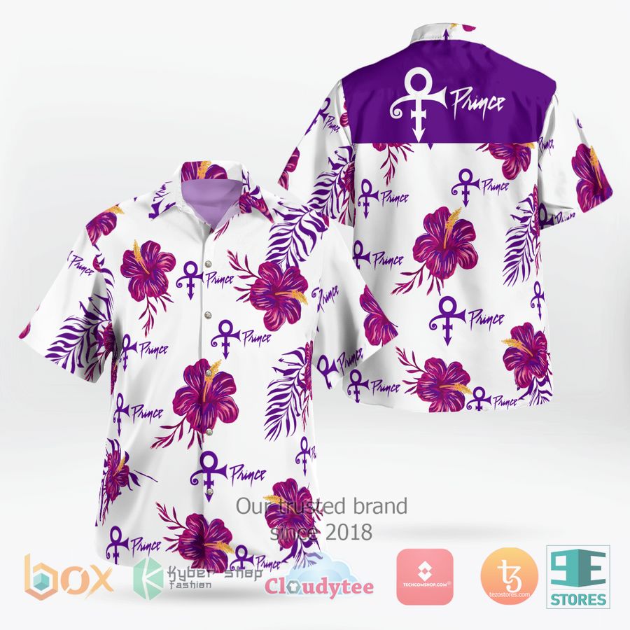 prince logo hibiscus pattern hawaiian shirt 1 84183