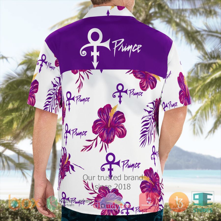 prince logo hibiscus pattern hawaiian shirt 2 80321