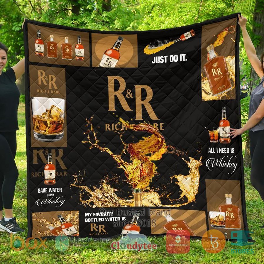 rick and rare all i need is whiskey quilt blanket 2 7892