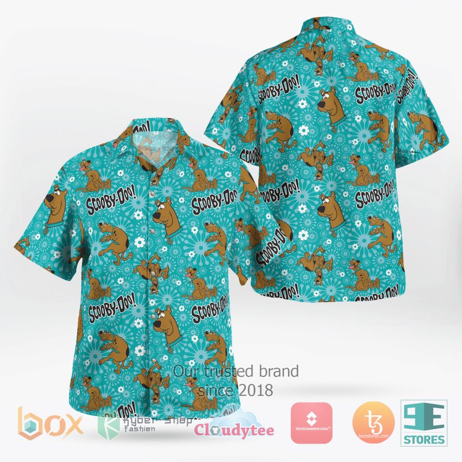 scooby doo blue hawaiian shirt 1 53569