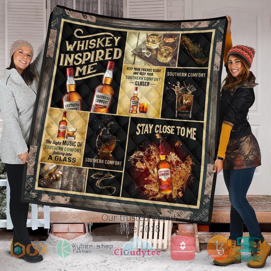 southern comt whiskey inspired me quilt blanket 2 70122