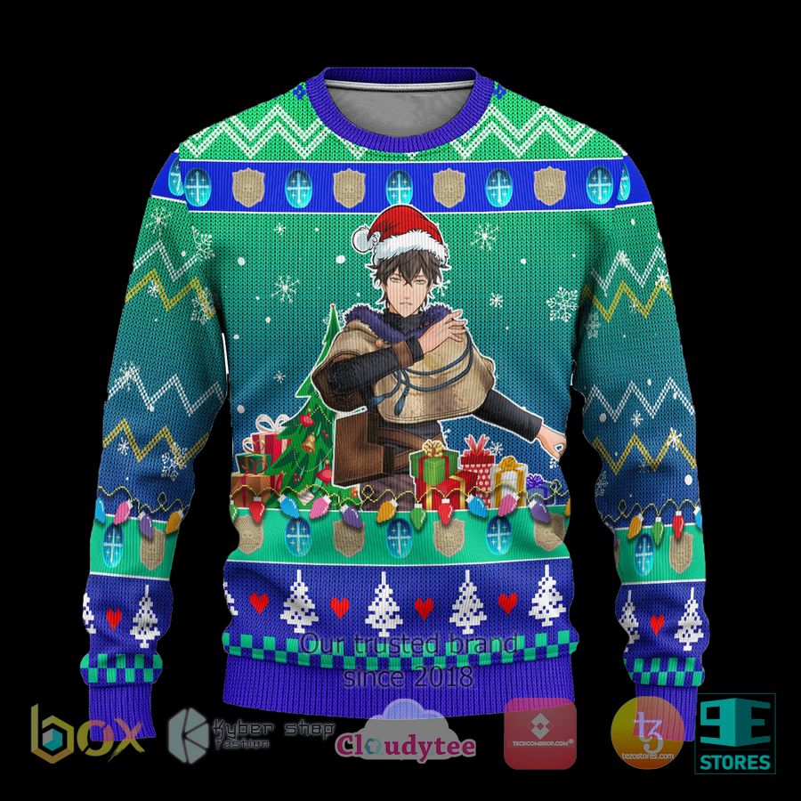 yuno anime black clover xmas ugly christmas sweater 1 48258