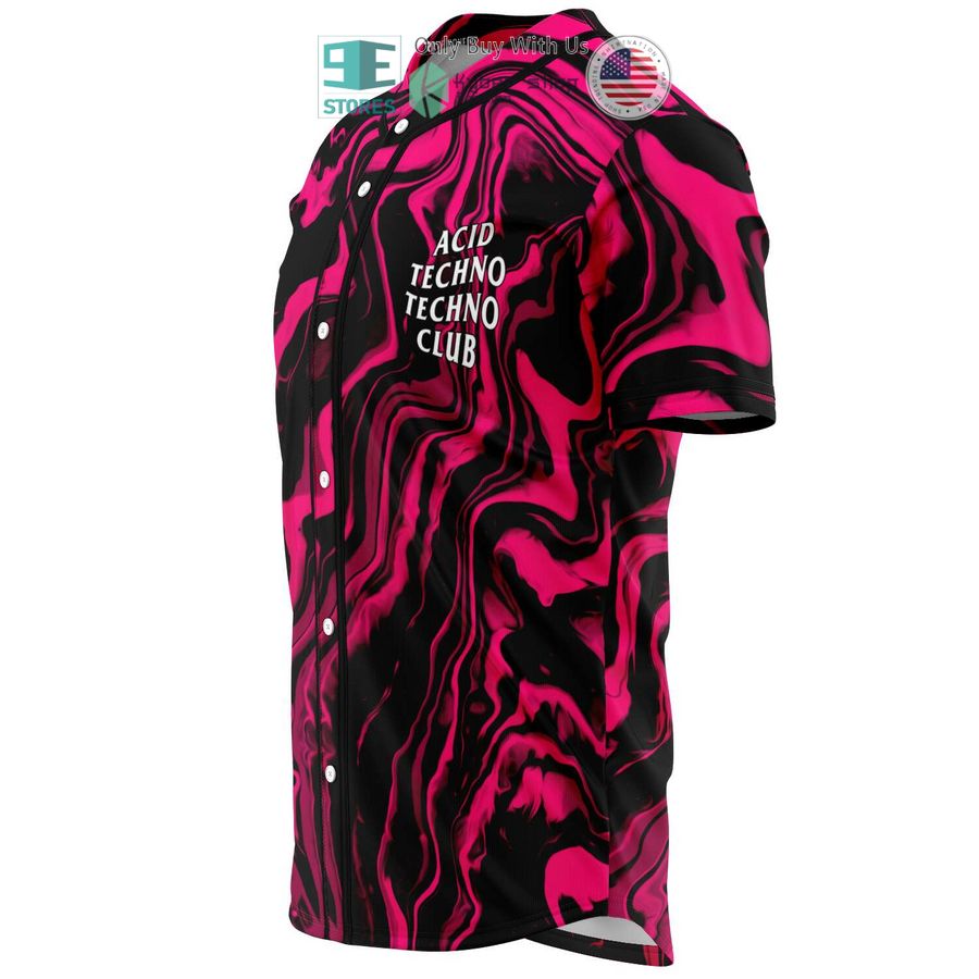 anti techno techno club pink black baseball jersey 2 60937