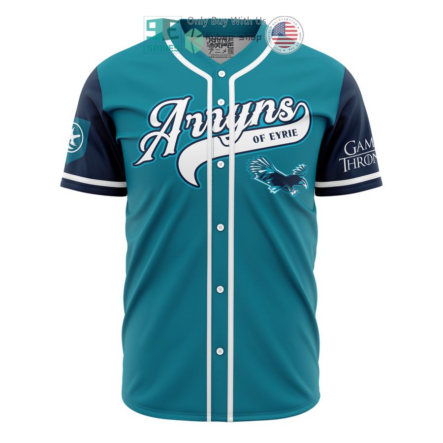 arryns of eyrie game of thrones baseball jersey 2 46324