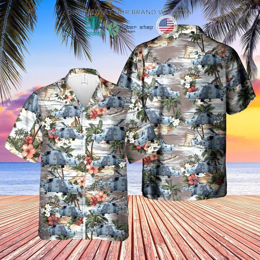 british army agustawestland aw159 wildcat hawaiian shirt 2 23680