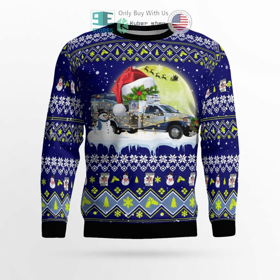 christmas hughes county emergency medical service sweater sweatshirt 2 29147