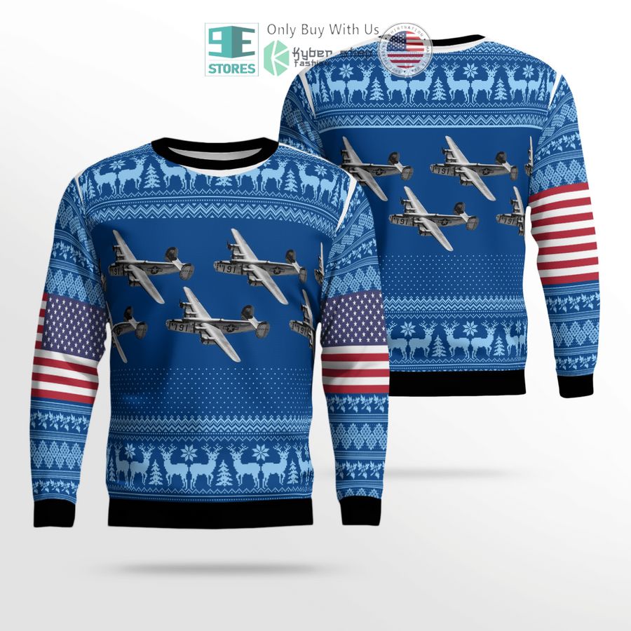 consolidated b 24 liberator christmas sweater sweatshirt 1 98180