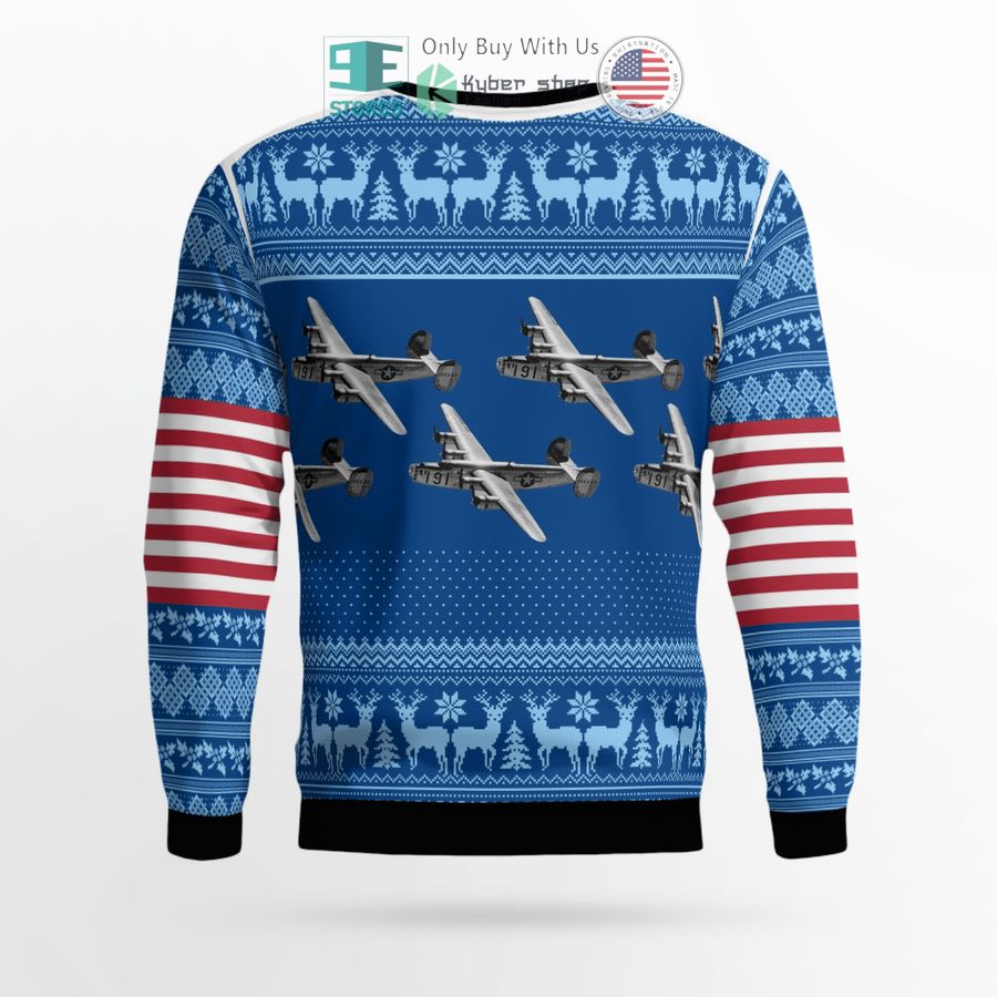 consolidated b 24 liberator christmas sweater sweatshirt 3 76627