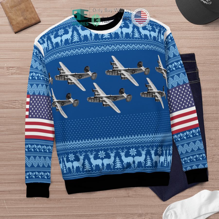 consolidated b 24 liberator christmas sweater sweatshirt 6 63509