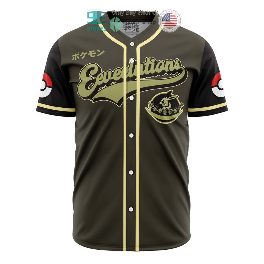 eeveelutions army pokemon baseball jersey 2 5668
