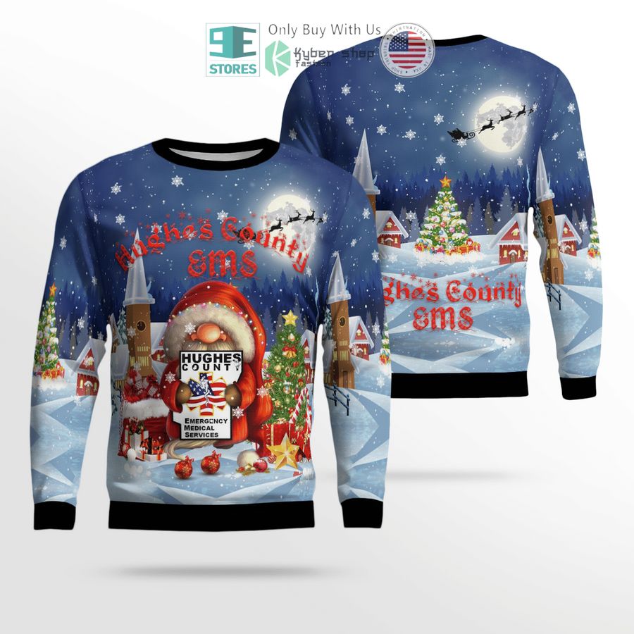 emergency medical service santa claus christmas sweater sweatshirt 1 69495