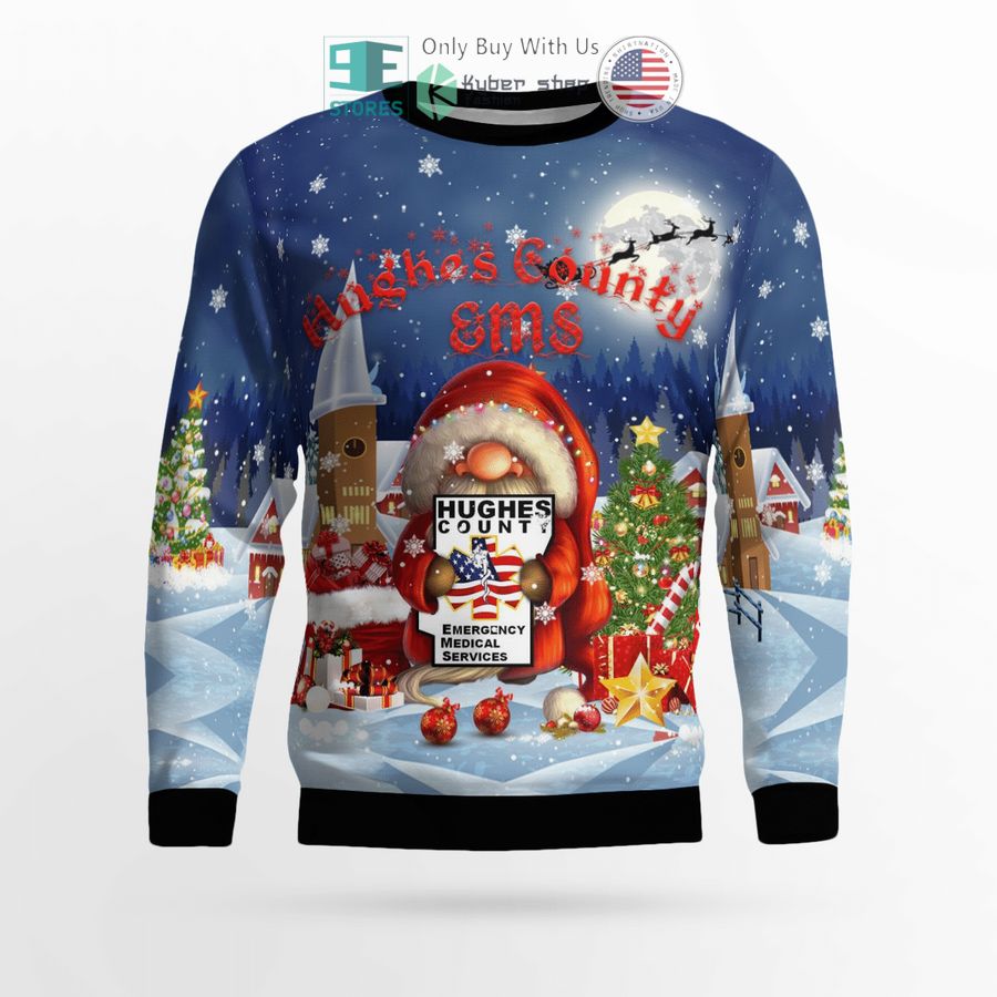 emergency medical service santa claus christmas sweater sweatshirt 2 27218