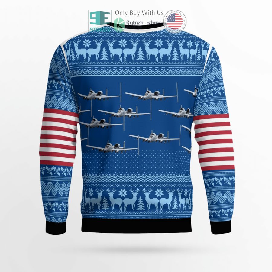 fairchild republic a 10 thunderbolt ii christmas seamless sweater sweatshirt 3 50783