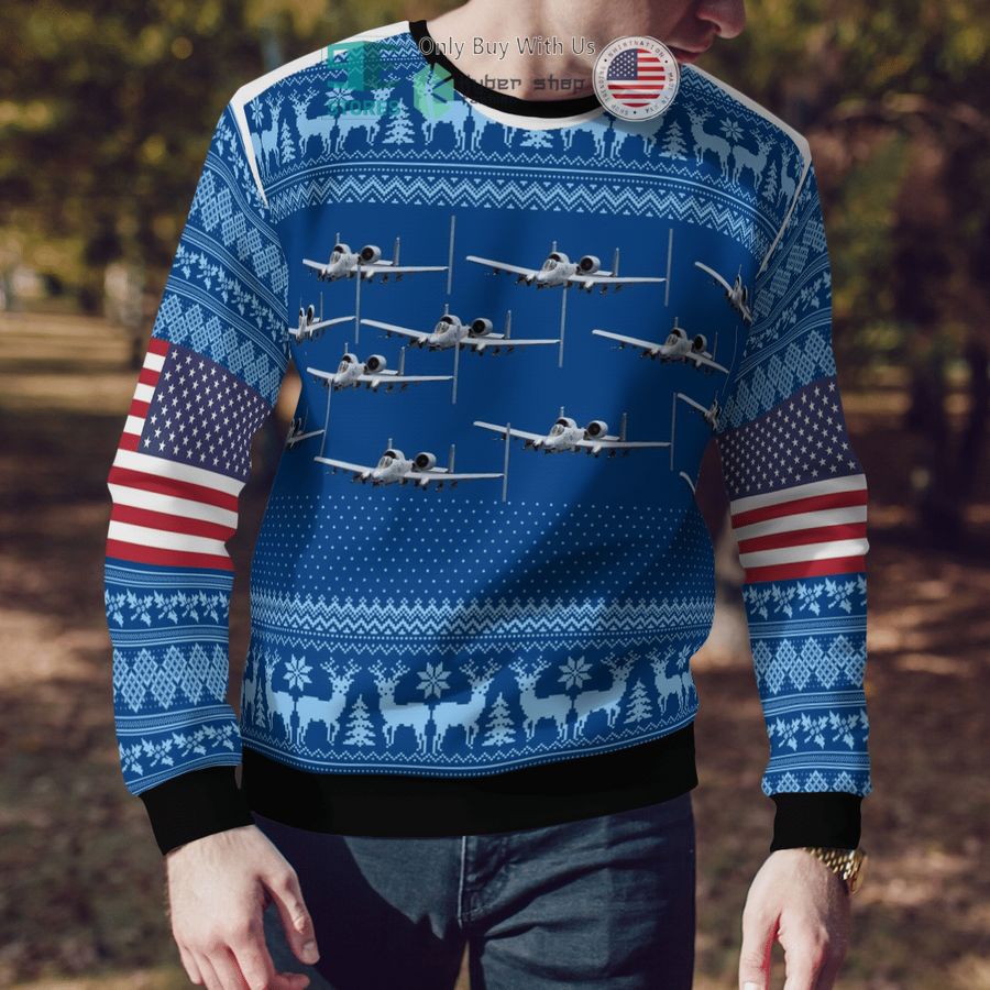 fairchild republic a 10 thunderbolt ii christmas seamless sweater sweatshirt 4 20282