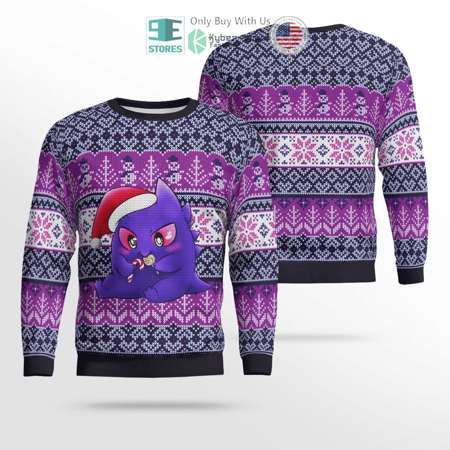 gengar christmas sweatshirt sweater 1 94145