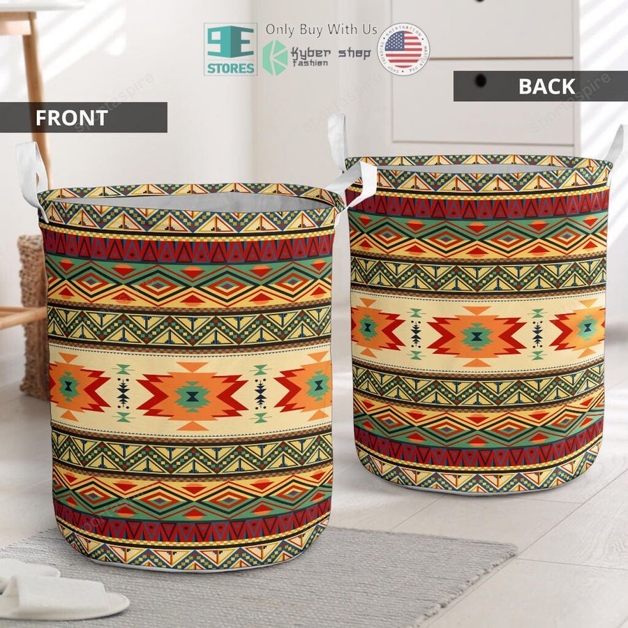 geometric pattern design laundry basket 2 26163