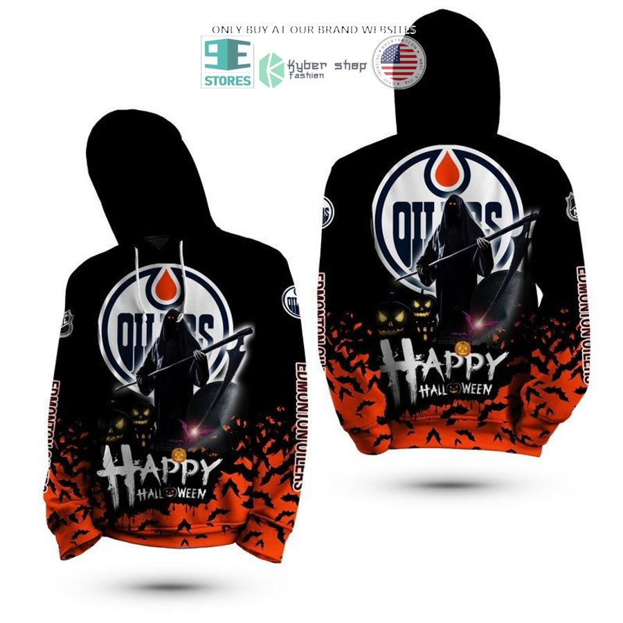 happy halloween grim reaper edmonton oilers 3d shirt hoodie 2 17371