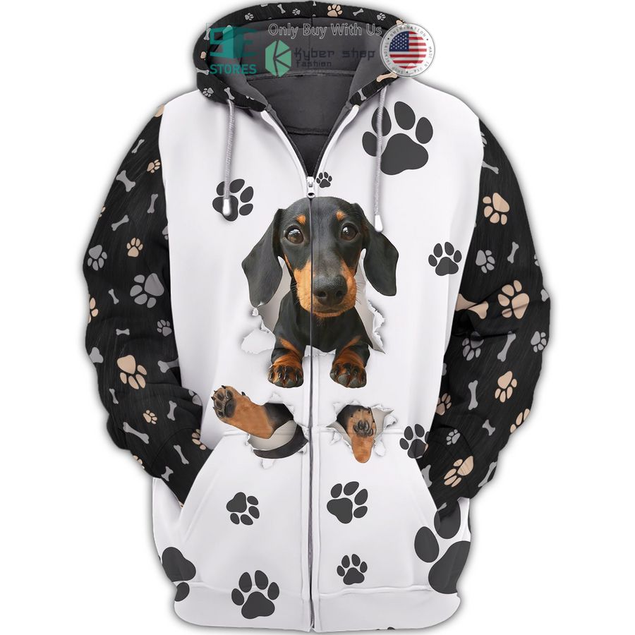lovely dachshund 3d shirt hoodie 1 94298