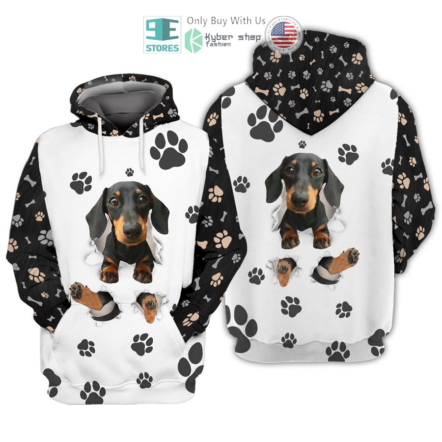 lovely dachshund 3d shirt hoodie 2 13051