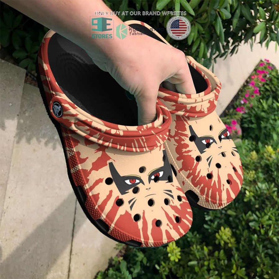 naruto barion mode tie dye face crocs crocband shoes 2 24559