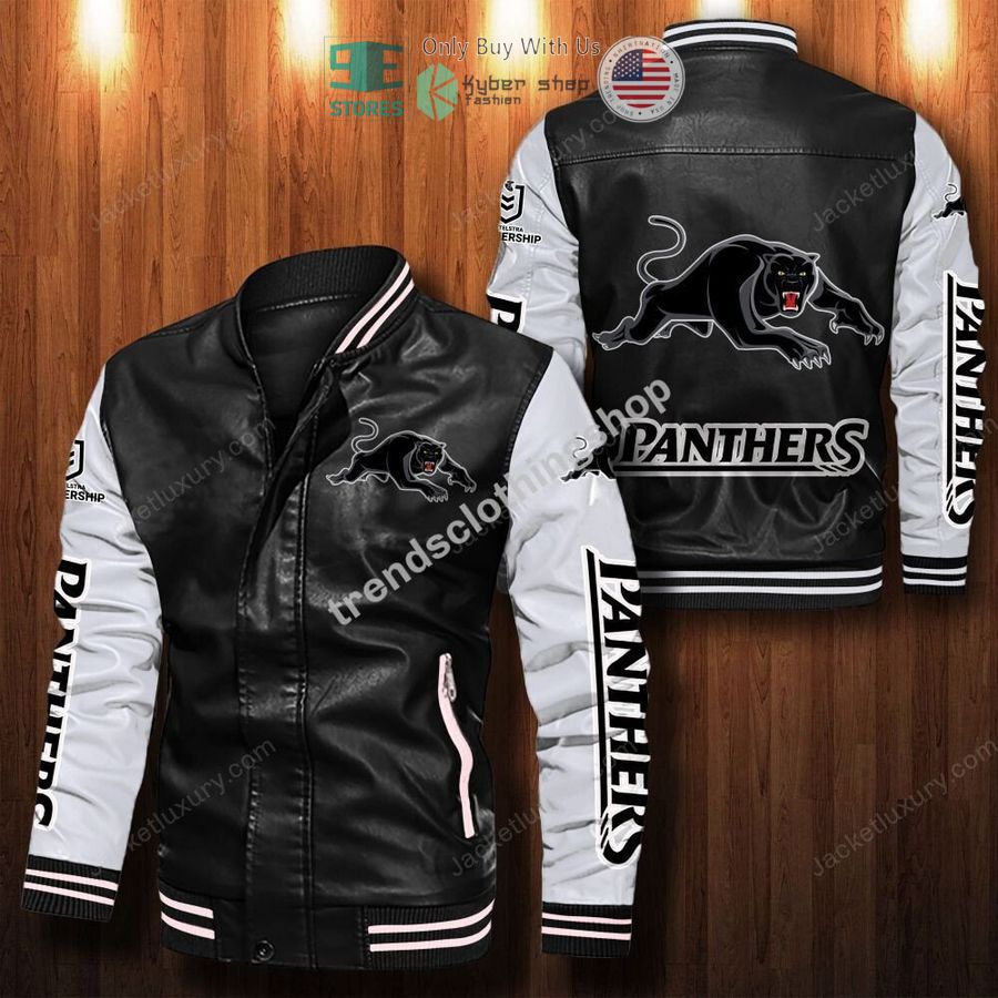penrith panthers leather bomber jacket 1 33591