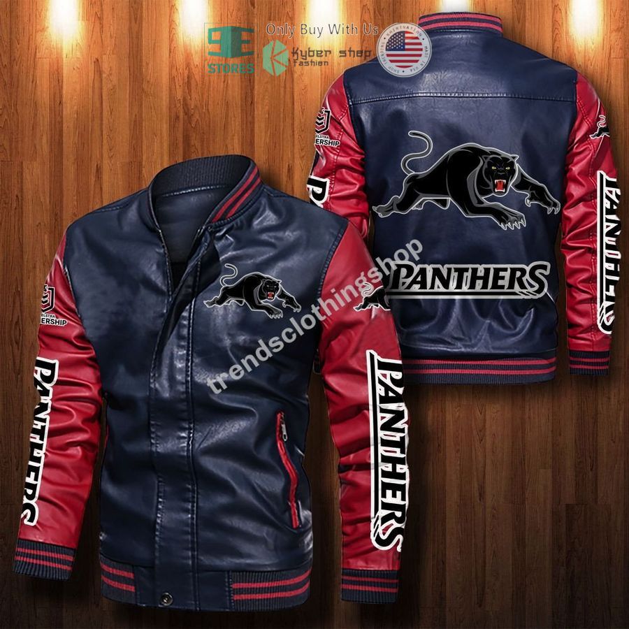 penrith panthers leather bomber jacket 2 15388