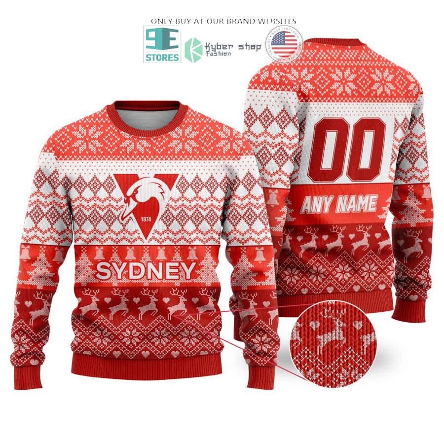 personalized afl sydney swans christmas sweater sweatshirt 1 95816