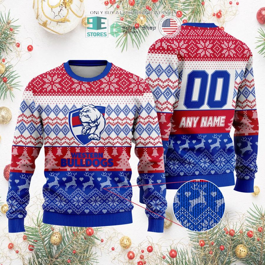 personalized afl western bulldogs christmas sweater sweatshirt 2 51464