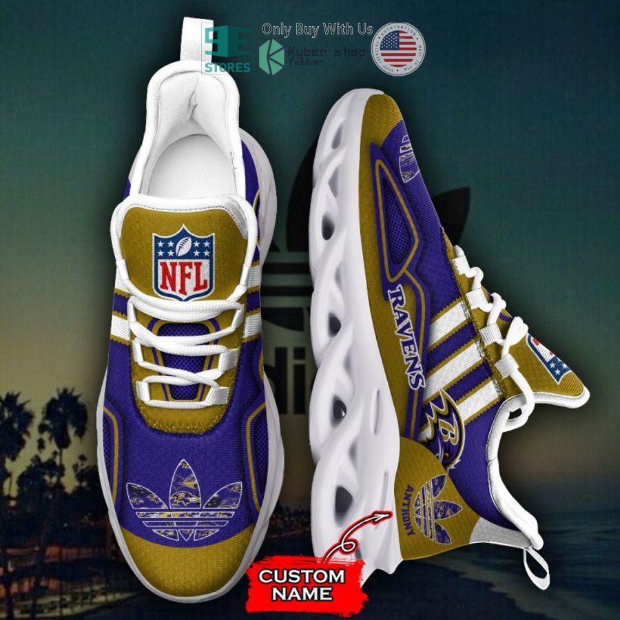 personalized baltimore ravens nfl adidas max soul shoes 2 95867