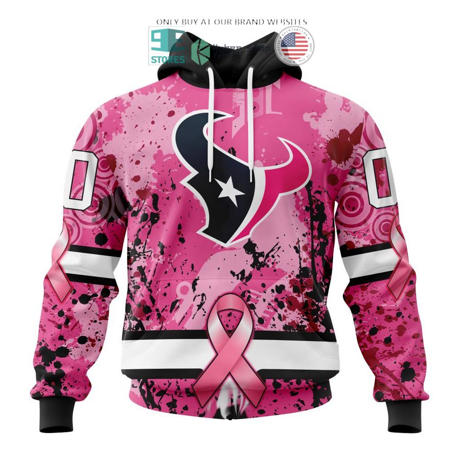 personalized houston texans breast cancer awareness 3d shirt hoodie 1 99454